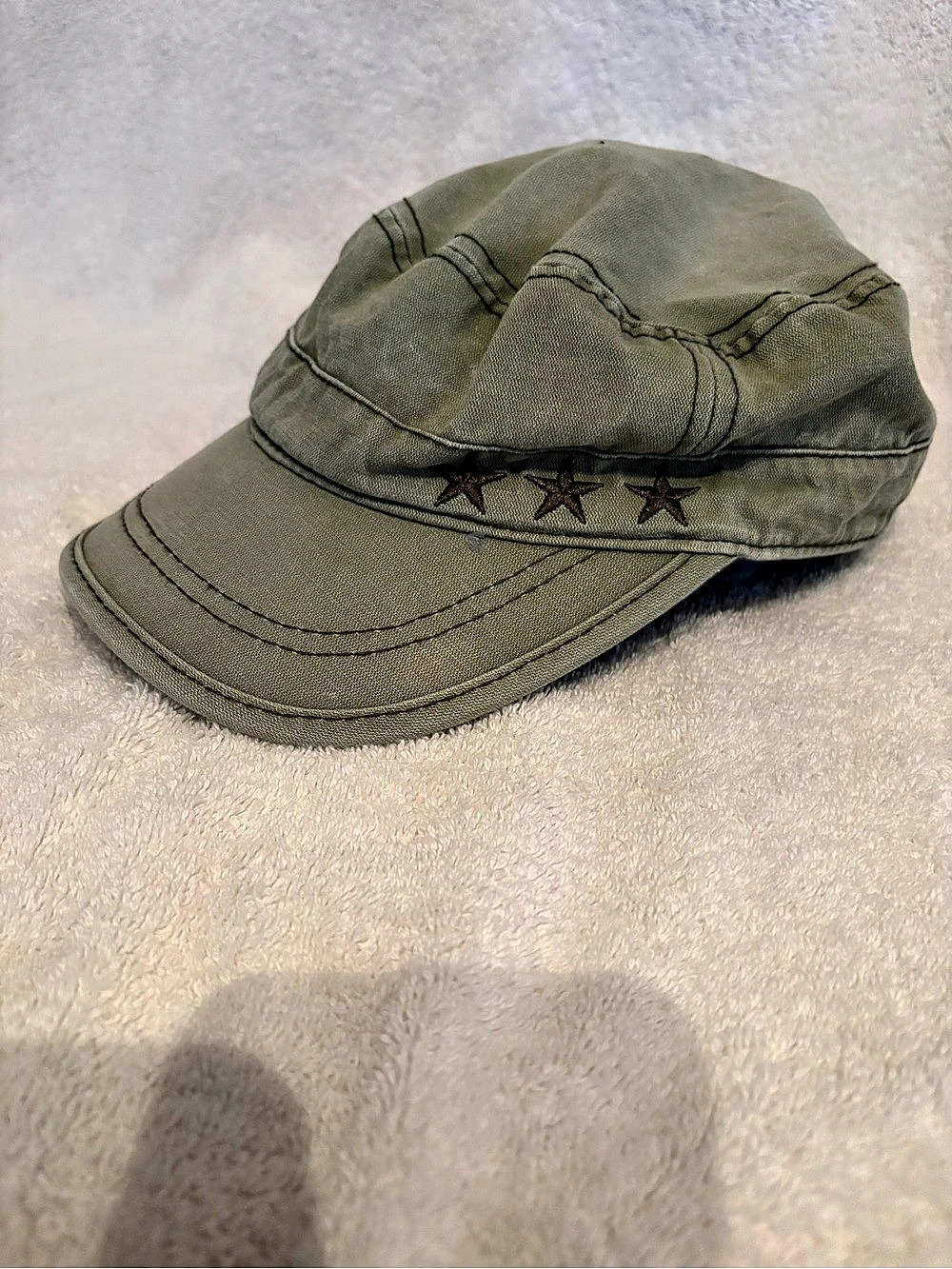 Madden NYC Star Detail Cotton Cap in Green
